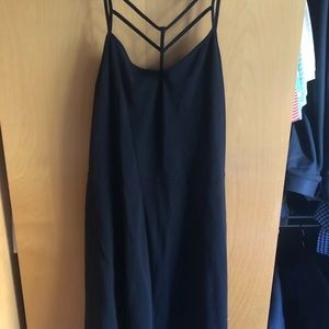 Black strapped dress